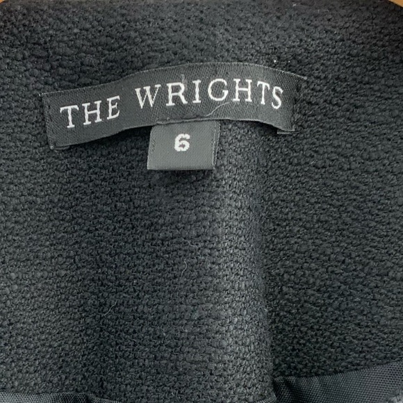 THE WRIGHTS 3/4 Sleeves Black Blazer Jacket Size 6 - Picture 5 of 6